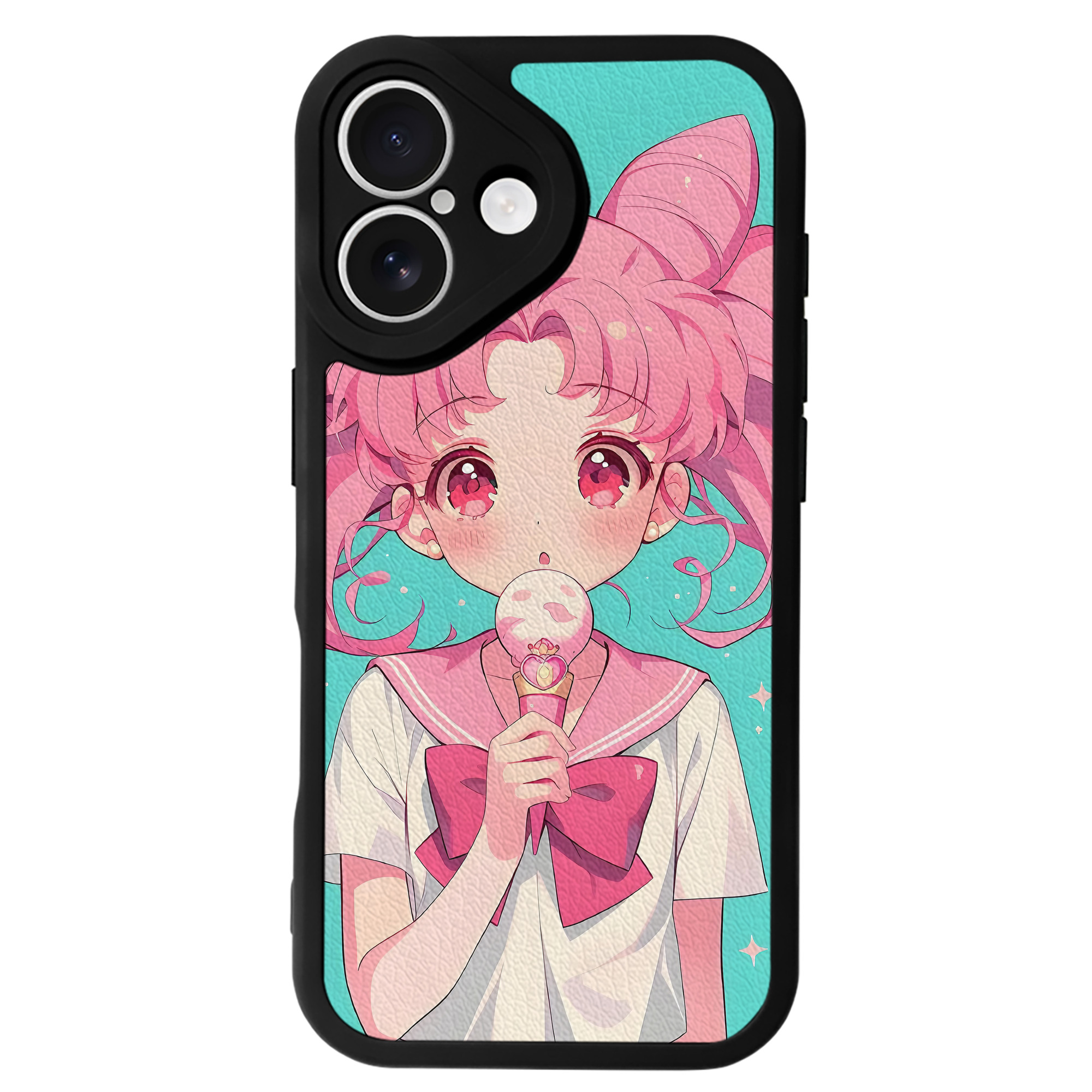 （画像用） 美少女戦士セーラームーン Sailor Moon 【iPhone 16シリーズ対応】シリコンスマホケース（レザー調） 材質：シリコン